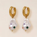 Colored Pearl Earrings