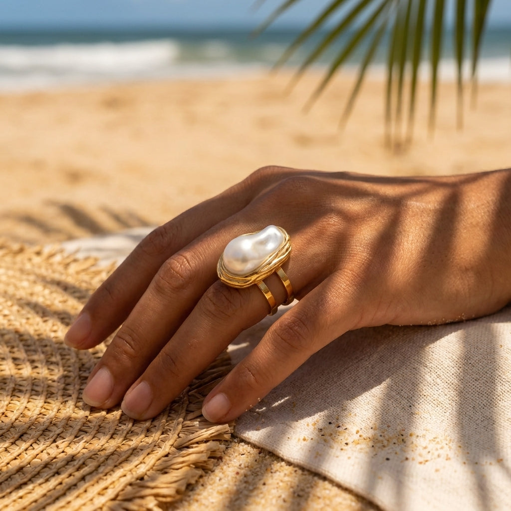 Large Pearl Ring