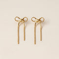 Gold Bow Earrings
