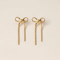 Gold Bow Earrings