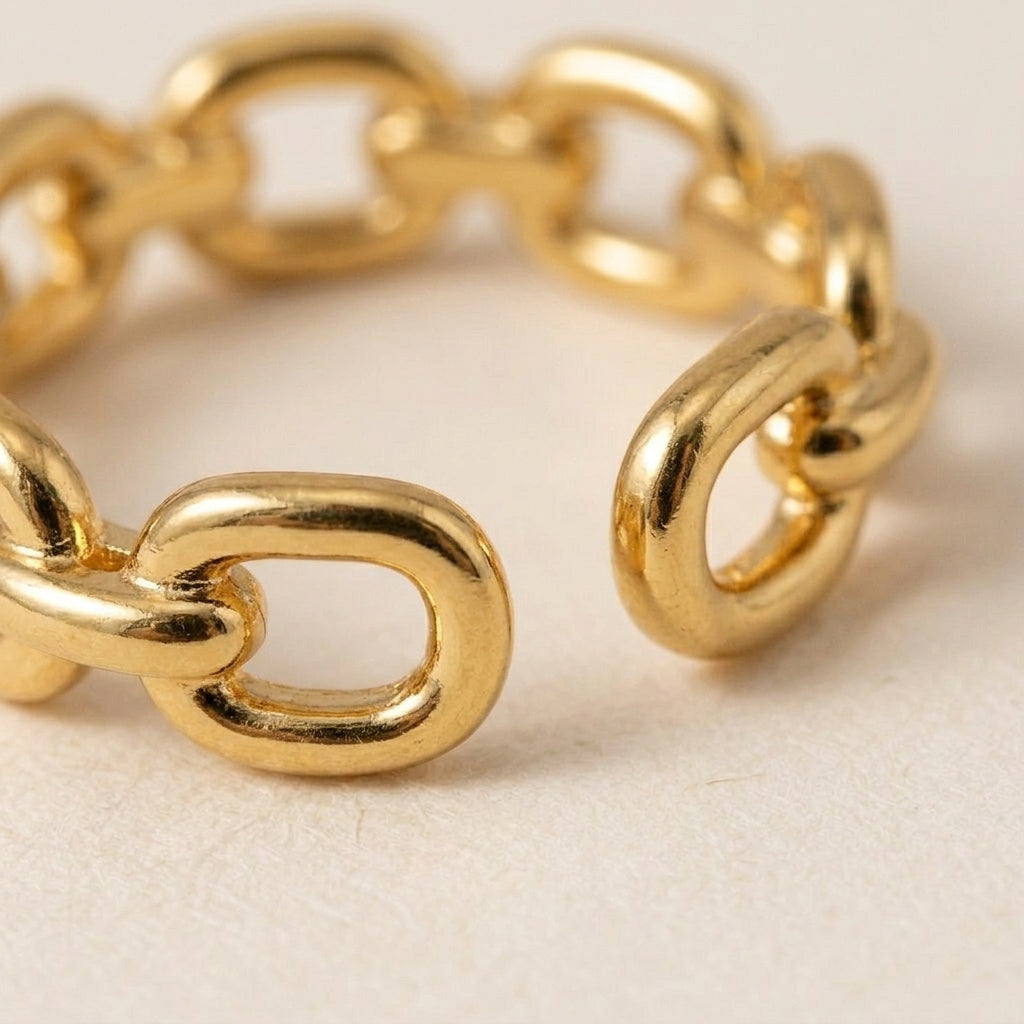 Gold Link Ring