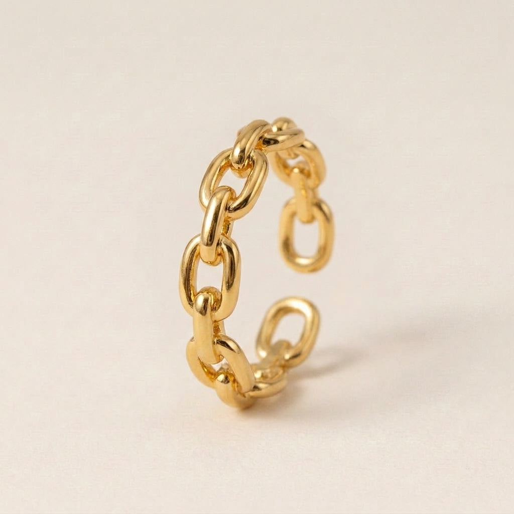 Gold Link Ring
