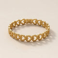 Heart Charm Cuff Bracelet