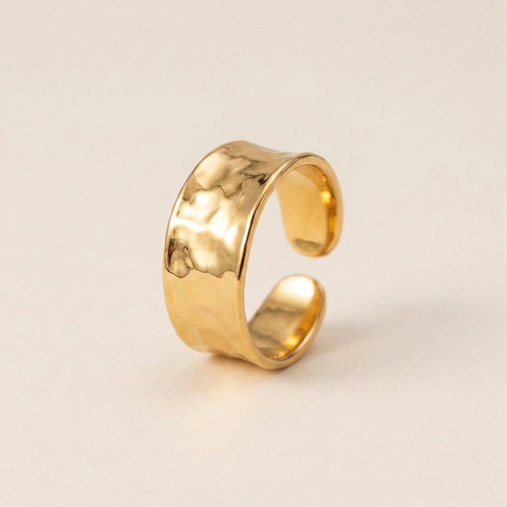 Small Hammered Ring