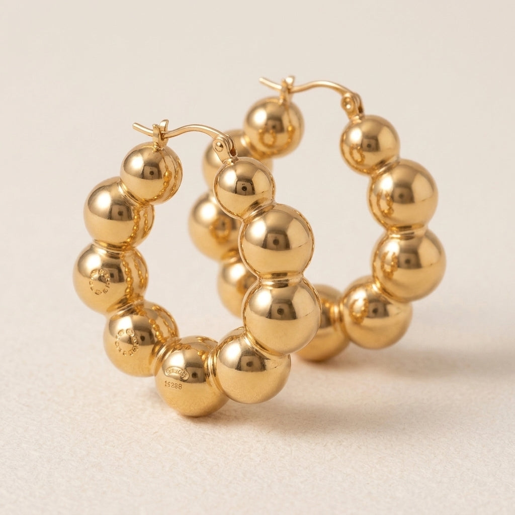 Large Beaded Earrings