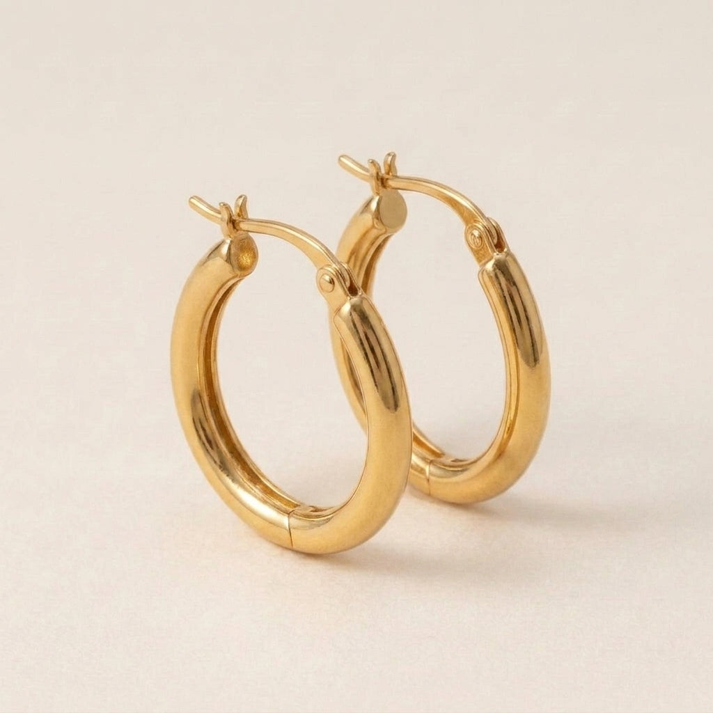 Oval Hoop Earrings