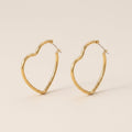 Open Heart Earrings