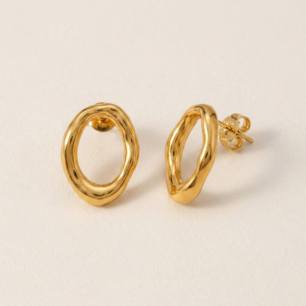 Oval Statement Earrings