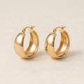 Elegant Thick Hoop Earrings