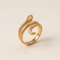 Minimalist Coiled Snake Ring