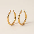 Chunky Tubular Hoop Earrings