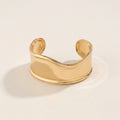 Wavy Gold Cuff Bracelet