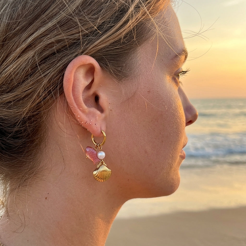 Shell & Fish Earrings