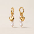 Gold Plated Baroque Pearl Drop Earrings