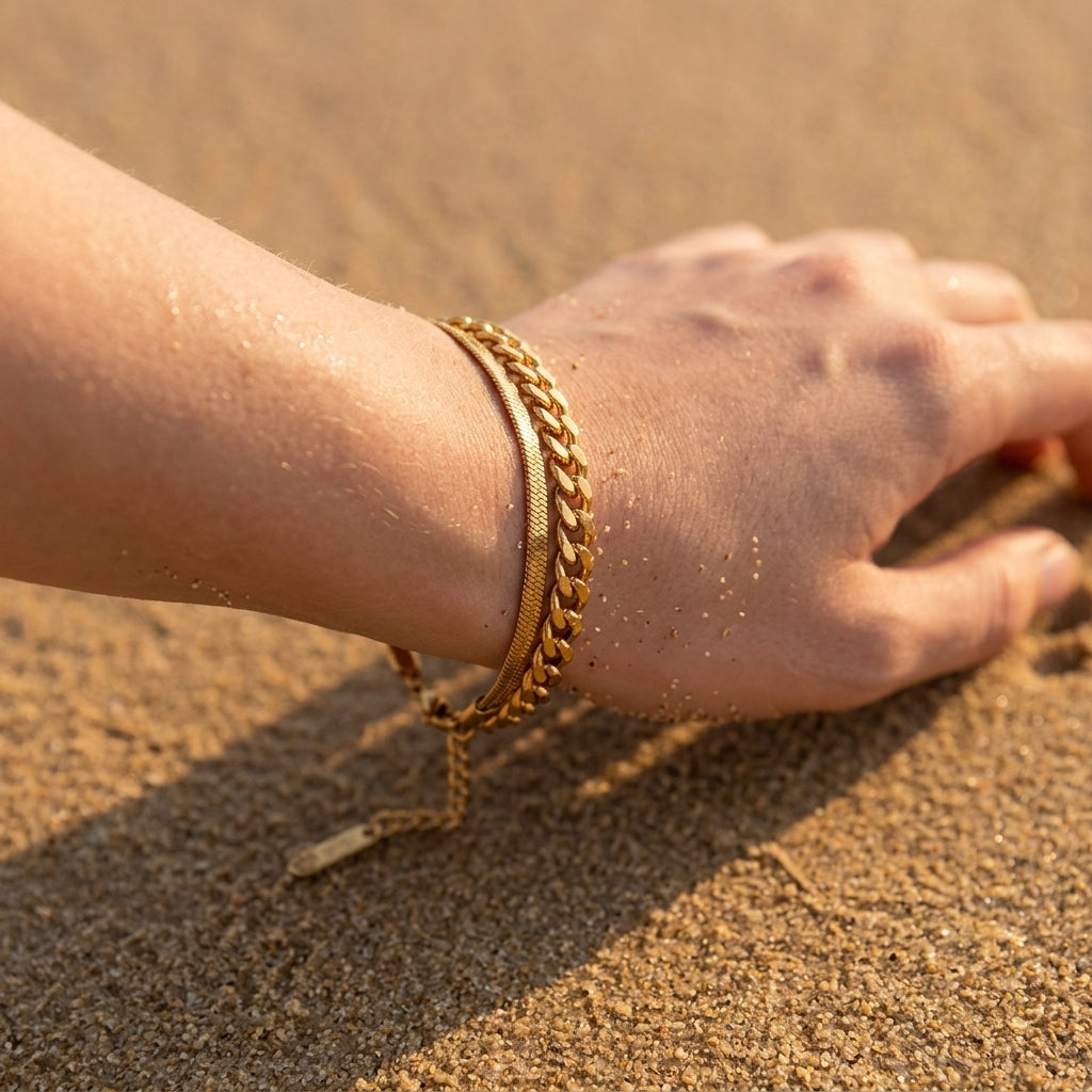 Double-Layer Snake Chain Bracelet