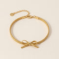 Gold Bow Mesh Bracelet