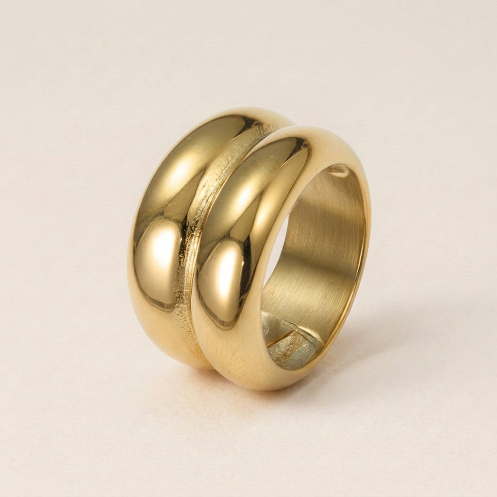 Elegant Bubble Dome Ring