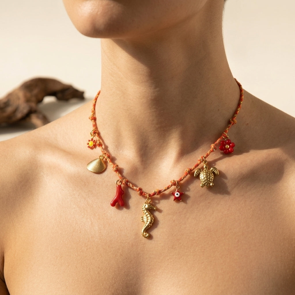 Red Charm Necklace
