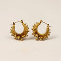 Small Crown Hoop Earrings