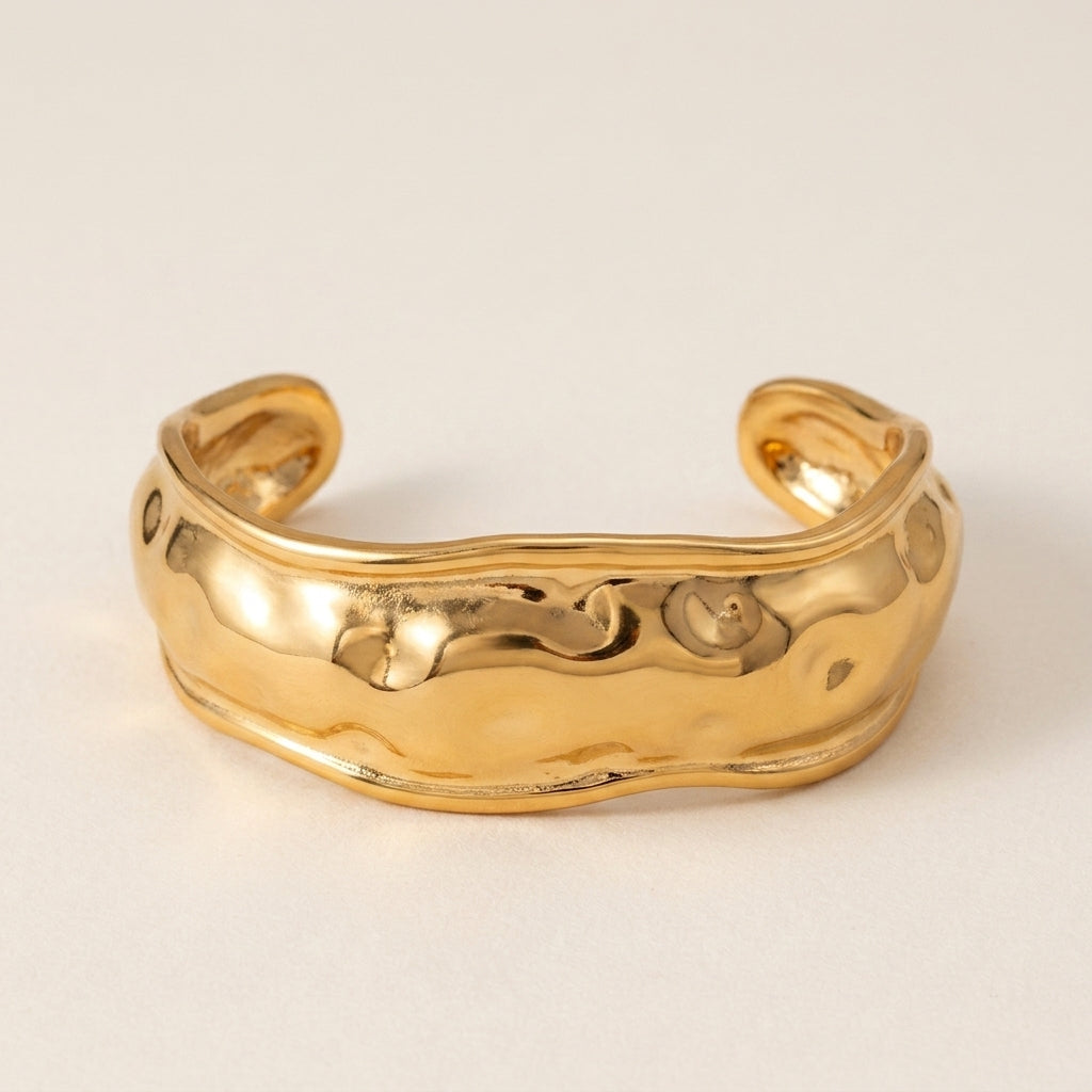 Chunky Wave Bangle Bracelet
