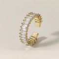 Gold Plated Cubic Zirconia Ring
