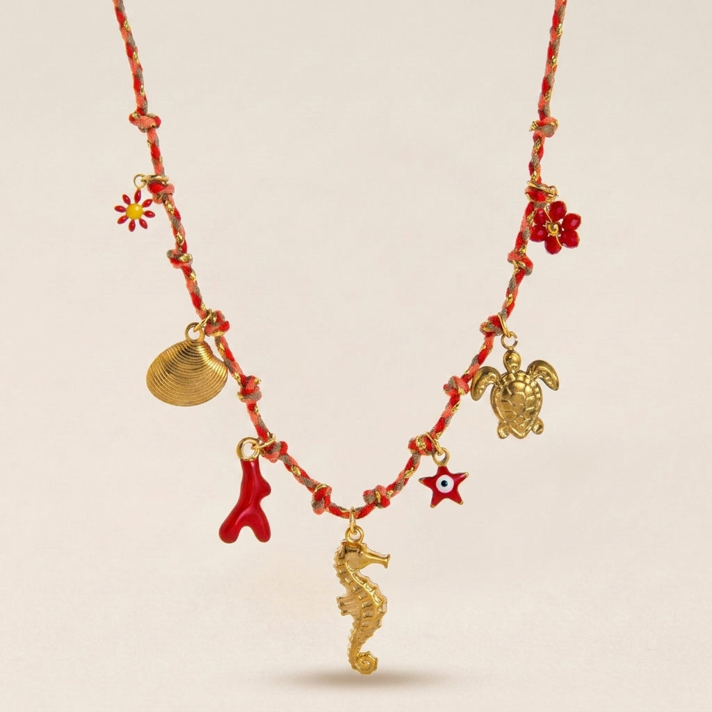Red Charm Necklace
