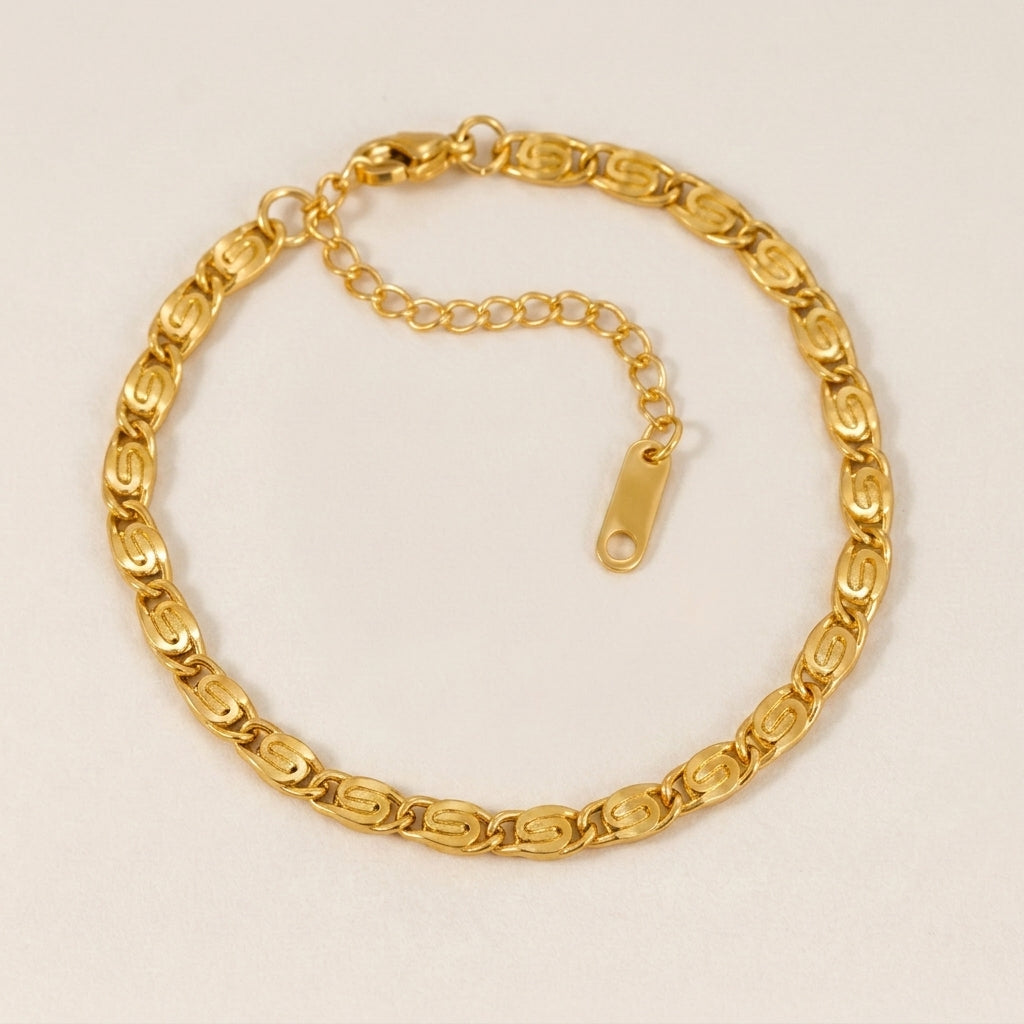S-Shaped Link Bracelet