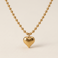 Chunky Heart Pendant Necklace