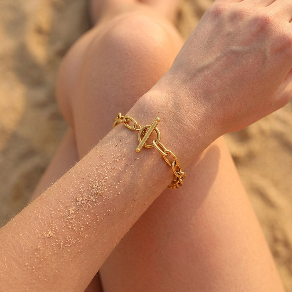 Toggle Clasp Oval Link Bracelet