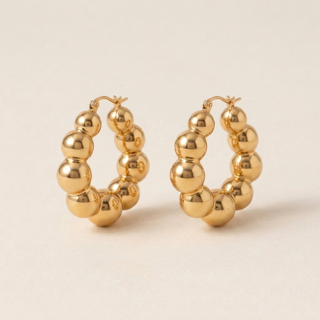 Large Beaded Earrings