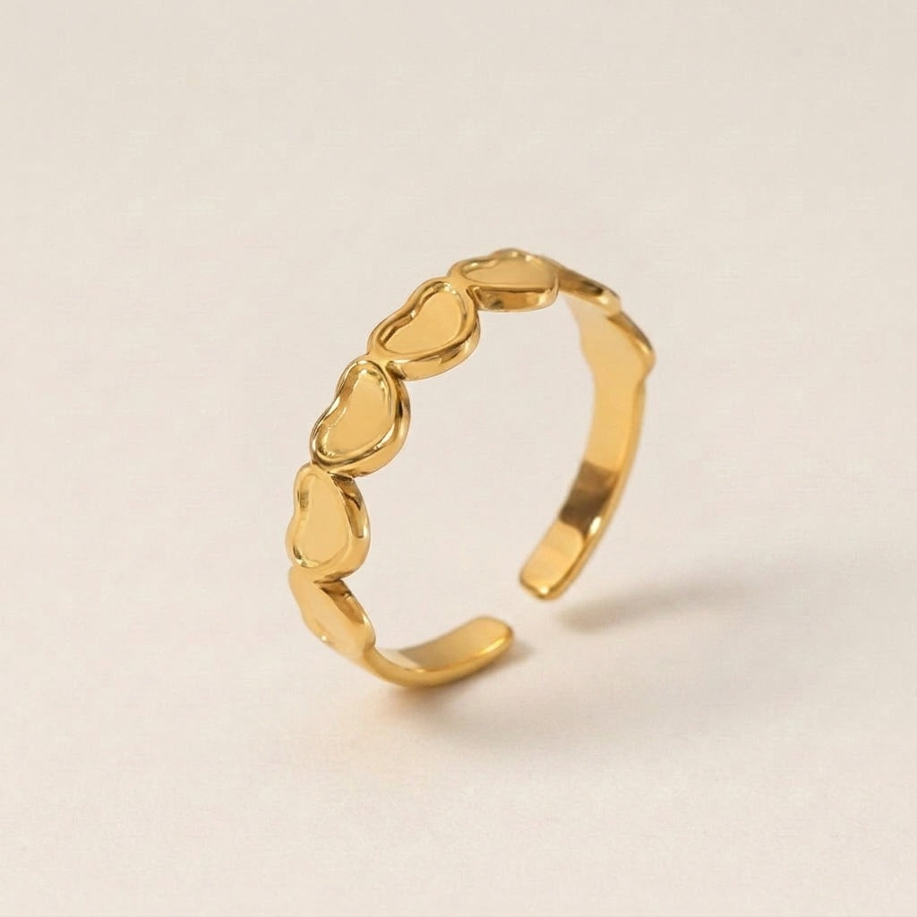 Hollow Heart Band Ring