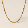 Bold Flattened Spiral Necklace