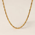 Twisted Flat Spiral Necklace