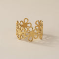 Stainless Steel Daisy Flower Rings