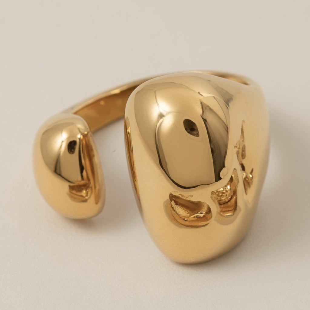 Gold Plated Cubic Zirconia Ring
