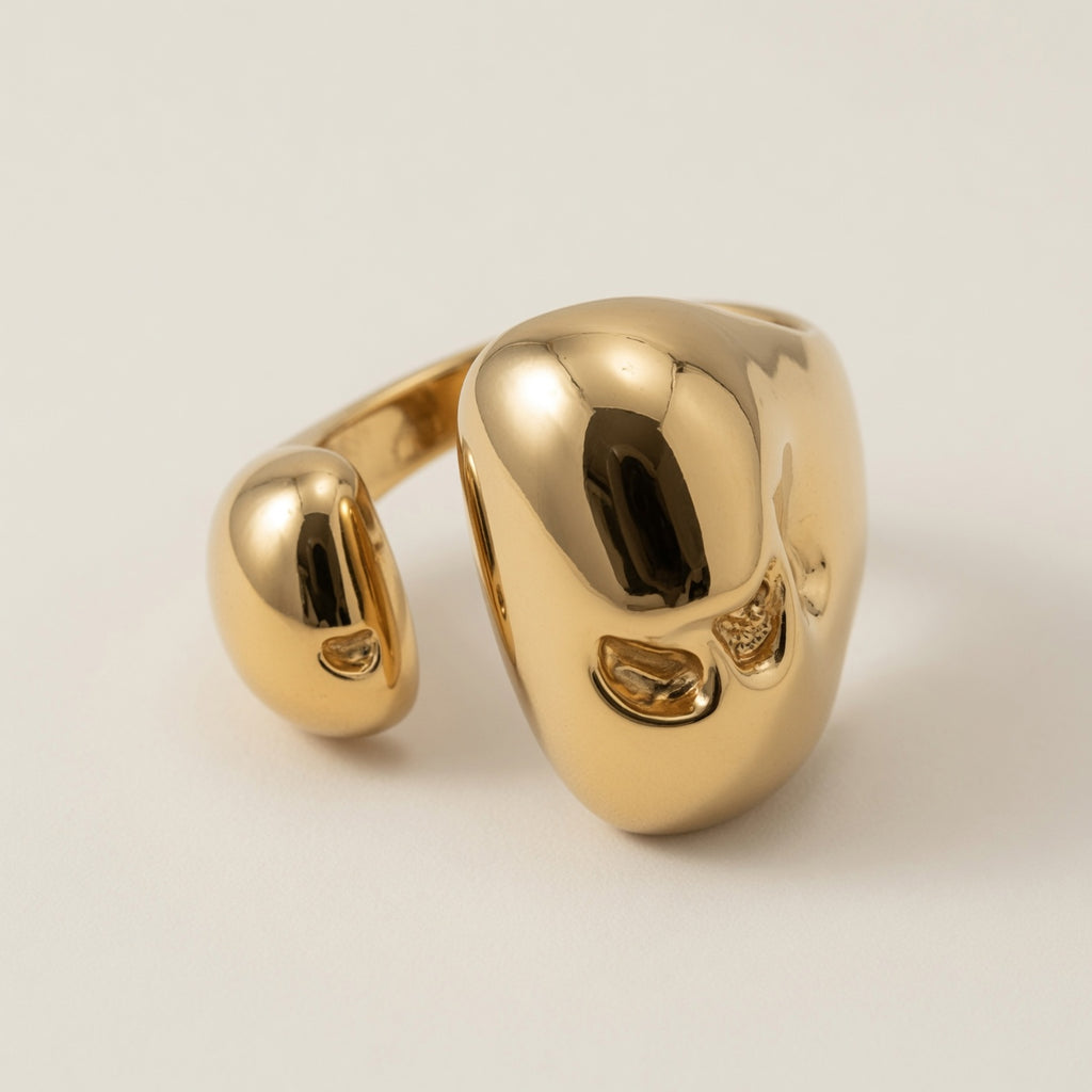 Gold Plated Cubic Zirconia Ring