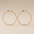 Textured Copper Hoop Earrings