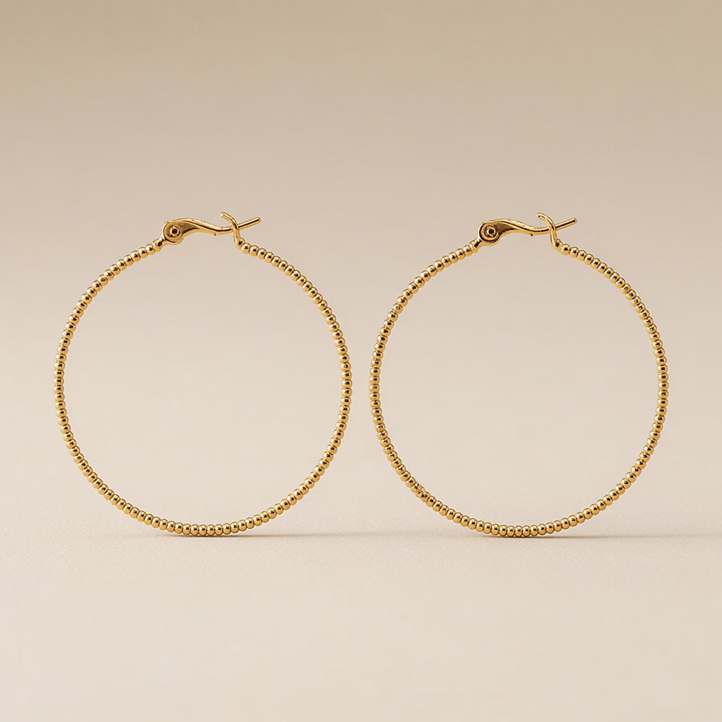 Textured Copper Hoop Earrings