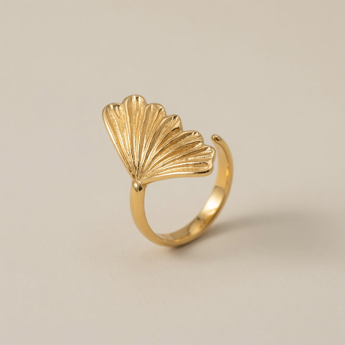 Starfish Shell Adjustable Ring