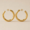 Chunky C-Shaped Hoop Earrings