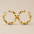 Chunky C-Shaped Hoop Earrings