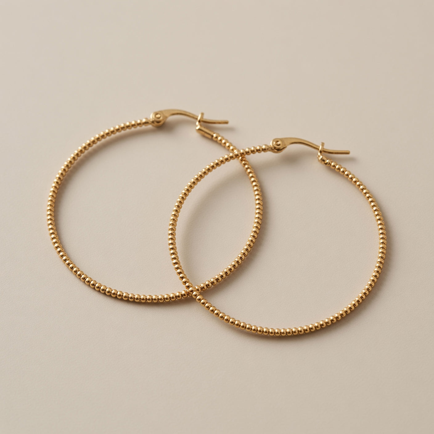 Textured Copper Hoop Earrings