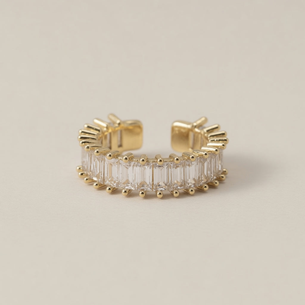 Gold Plated Cubic Zirconia Ring