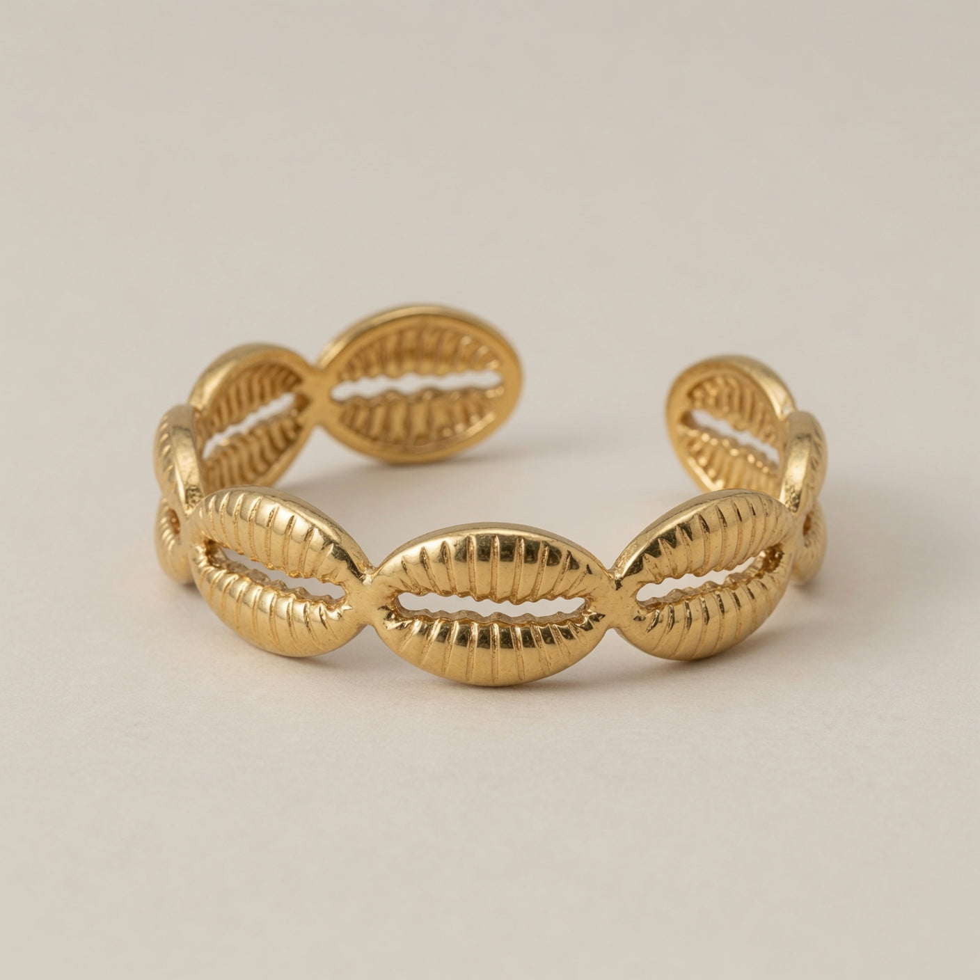 Starfish Shell Adjustable Ring