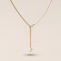 Elegant Half Pearl Drop Necklace