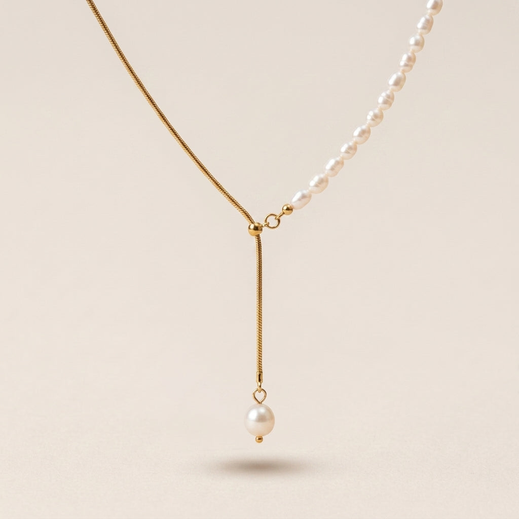 Half Pearl Necklace