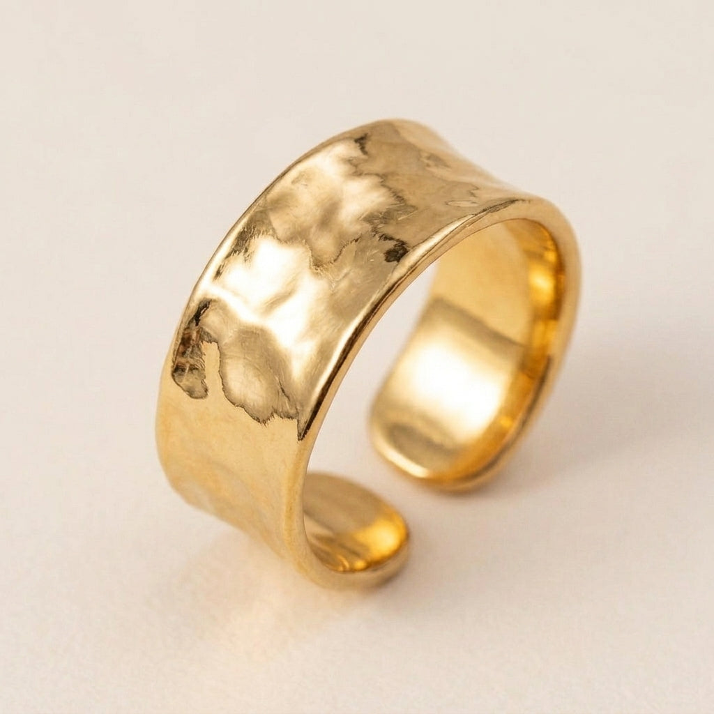 Small Hammered Ring