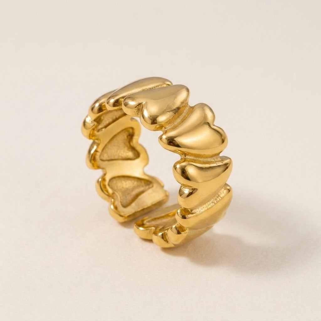 Connected Hearts Ring