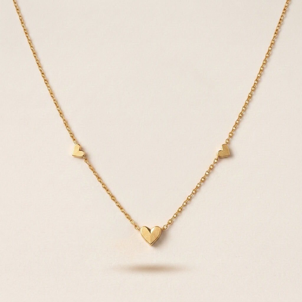 Delicate Petite Heart Chain