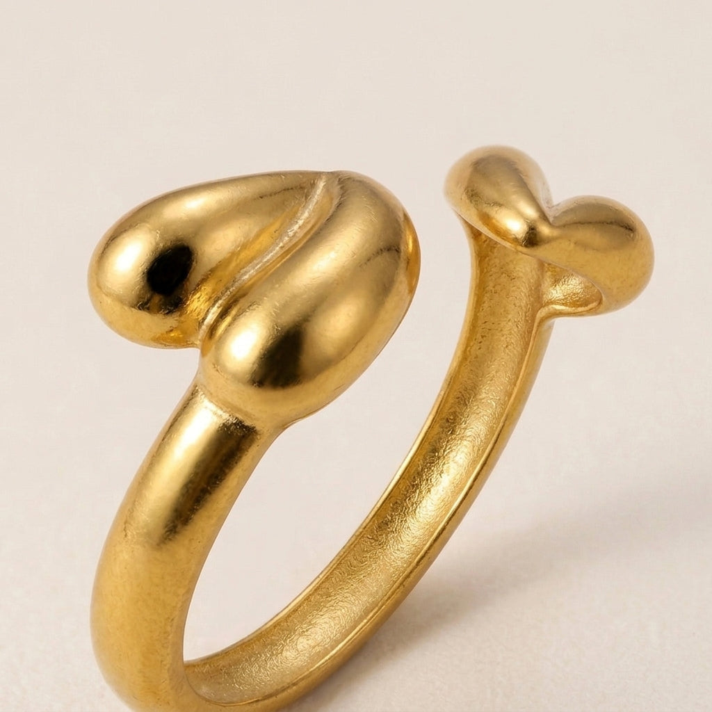 Double Hearts Ring